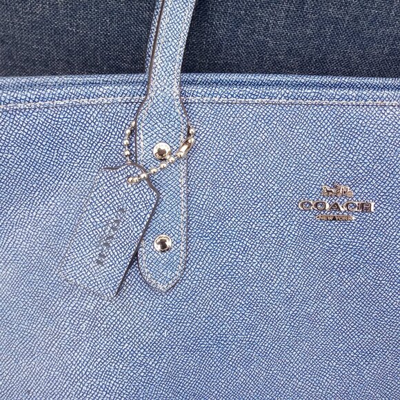 Coach large denim blueCity zip  tote bag - Picture 2 of 9